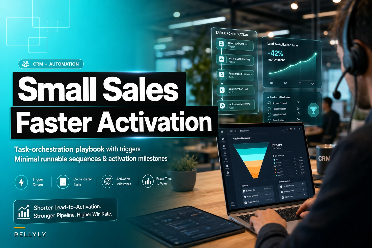 How small sales teams cut lead-to-activation time with a task-orchestration playbook