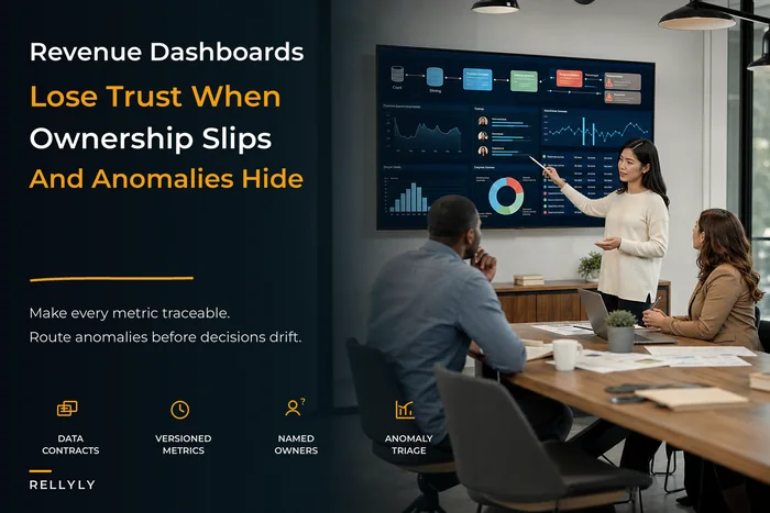Revenue reporting operating model: trusted dashboards, ownership SLAs and automated anomaly triage