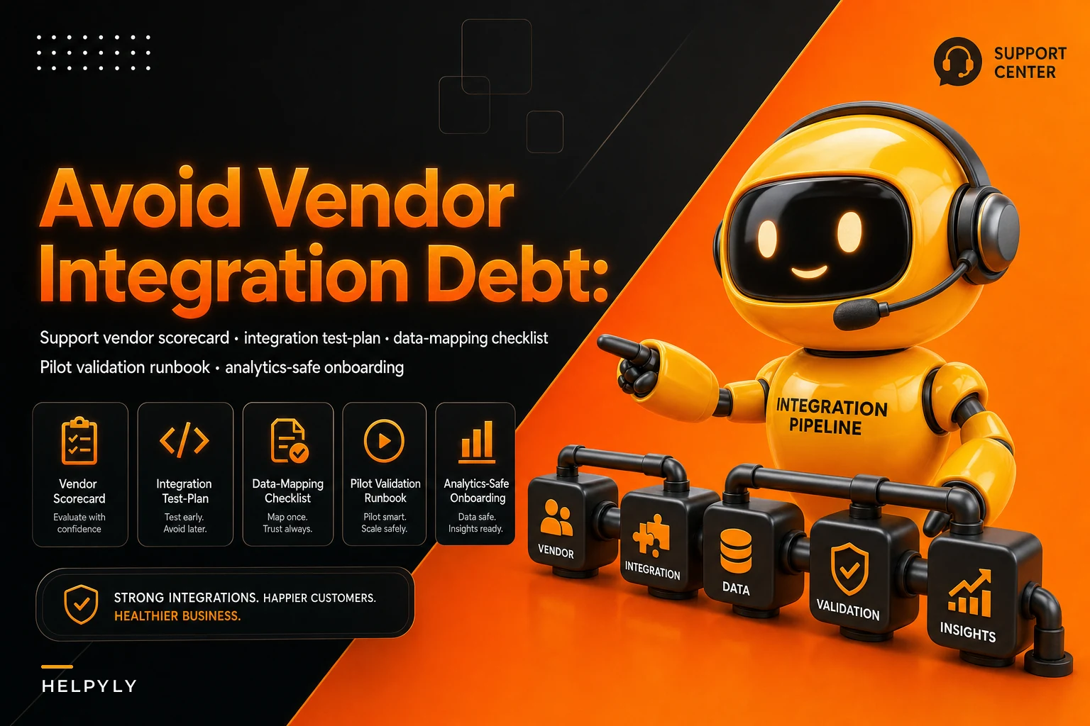 Avoid vendor integration debt when selecting support vendors