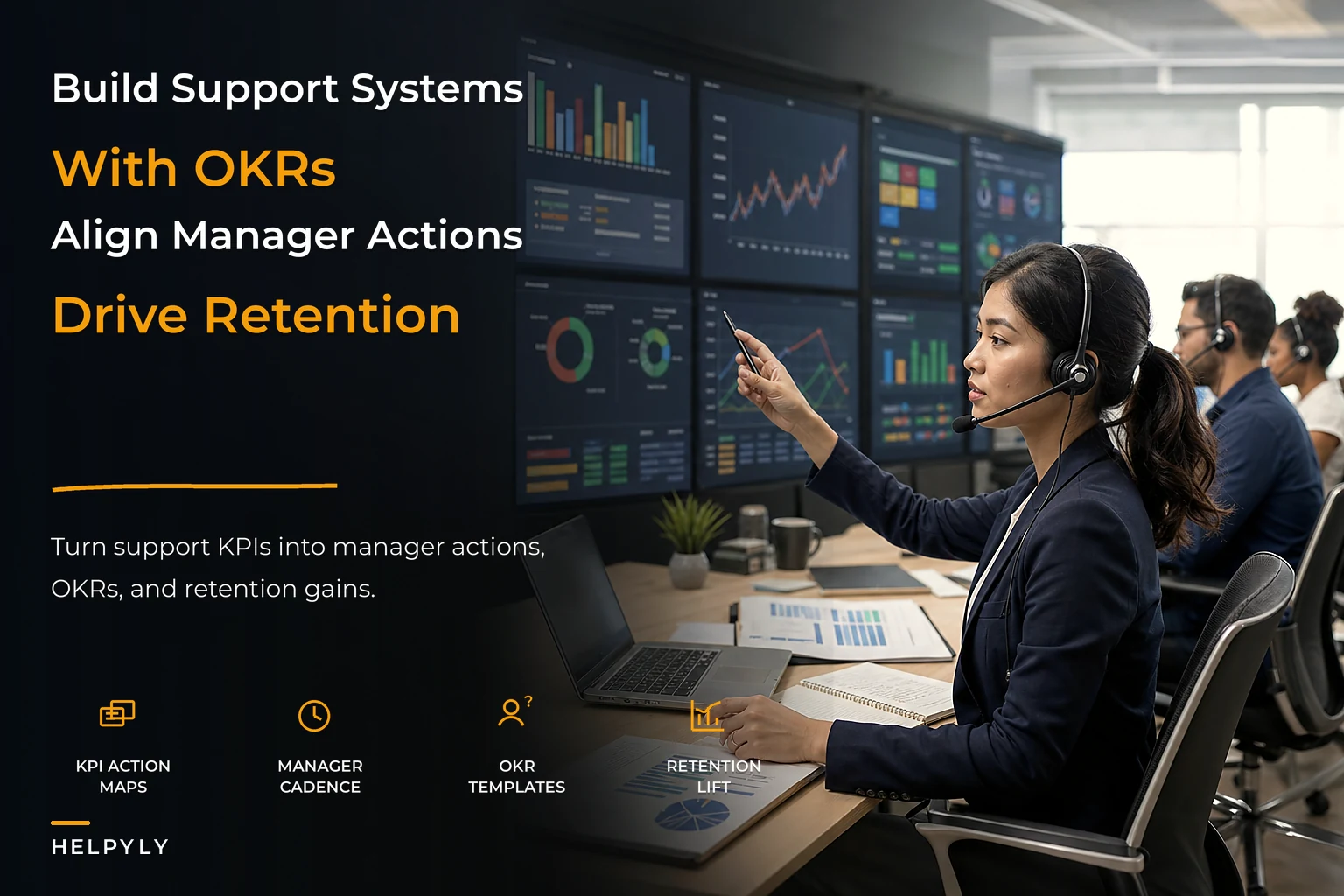 Build a support performance system with OKRs and cadences