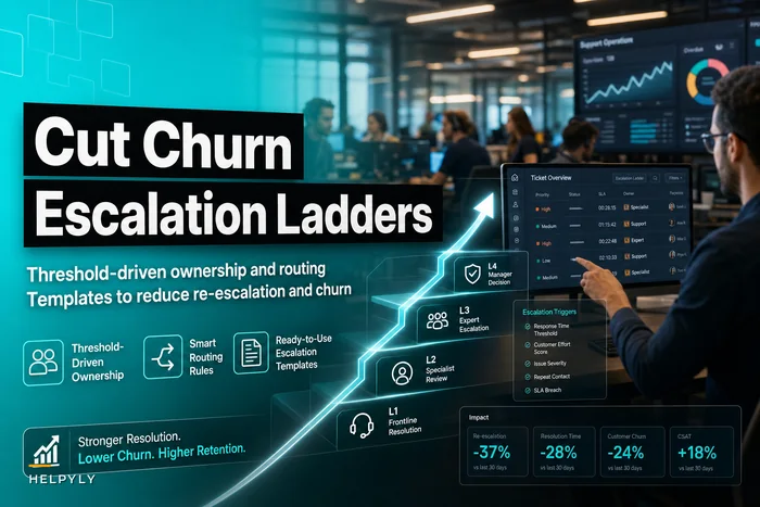 Escalation ladders that cut churn: threshold-driven ownership, routing rules and customer communication templates