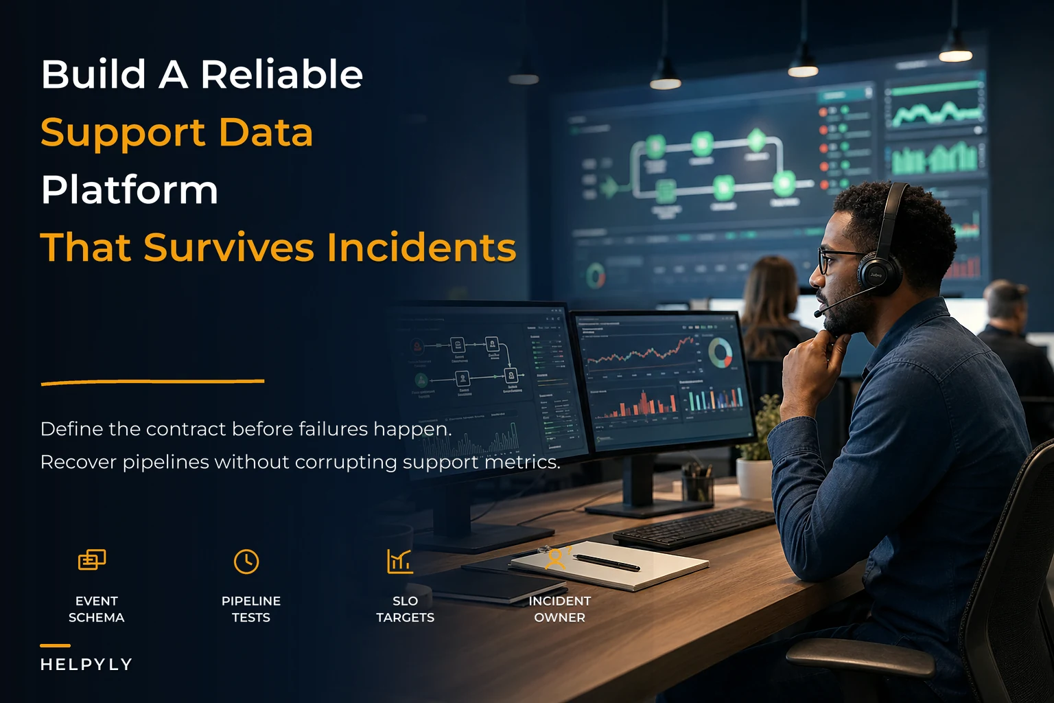Operational support data platform with schema and SLOs
