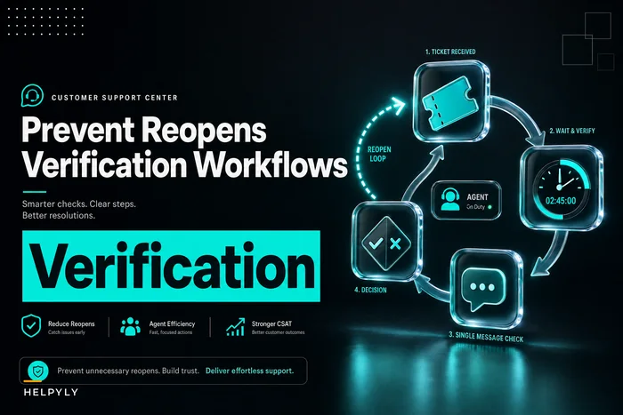 Post-resolution verification workflows to prevent reopens