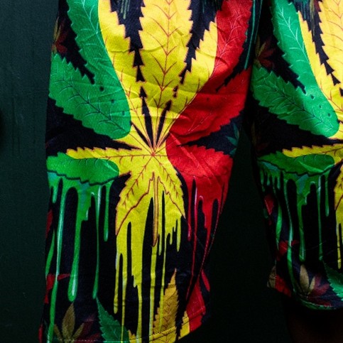 Drippping Paint Leaf Shorts additional image