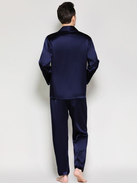 Mens Silk Pajama Sets 