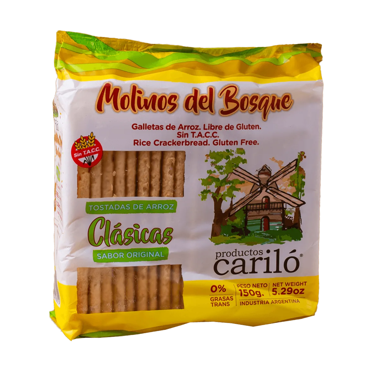 Galleta de arroz original Molinos del bosque 150gr
