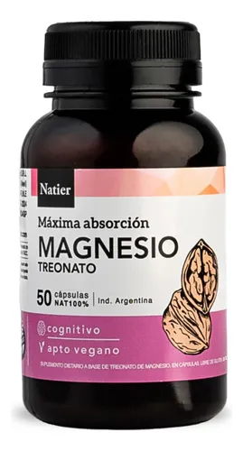 Cápsula Magnesio Treonato 50u Natier