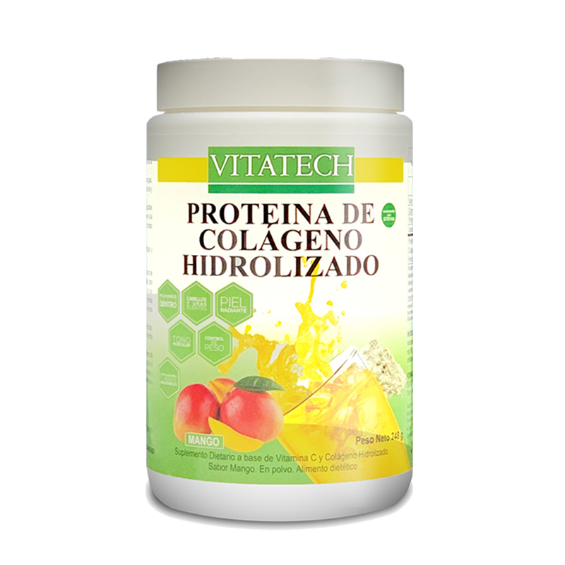 Colageno hidrolizado polvo mango 248gr Vitatech