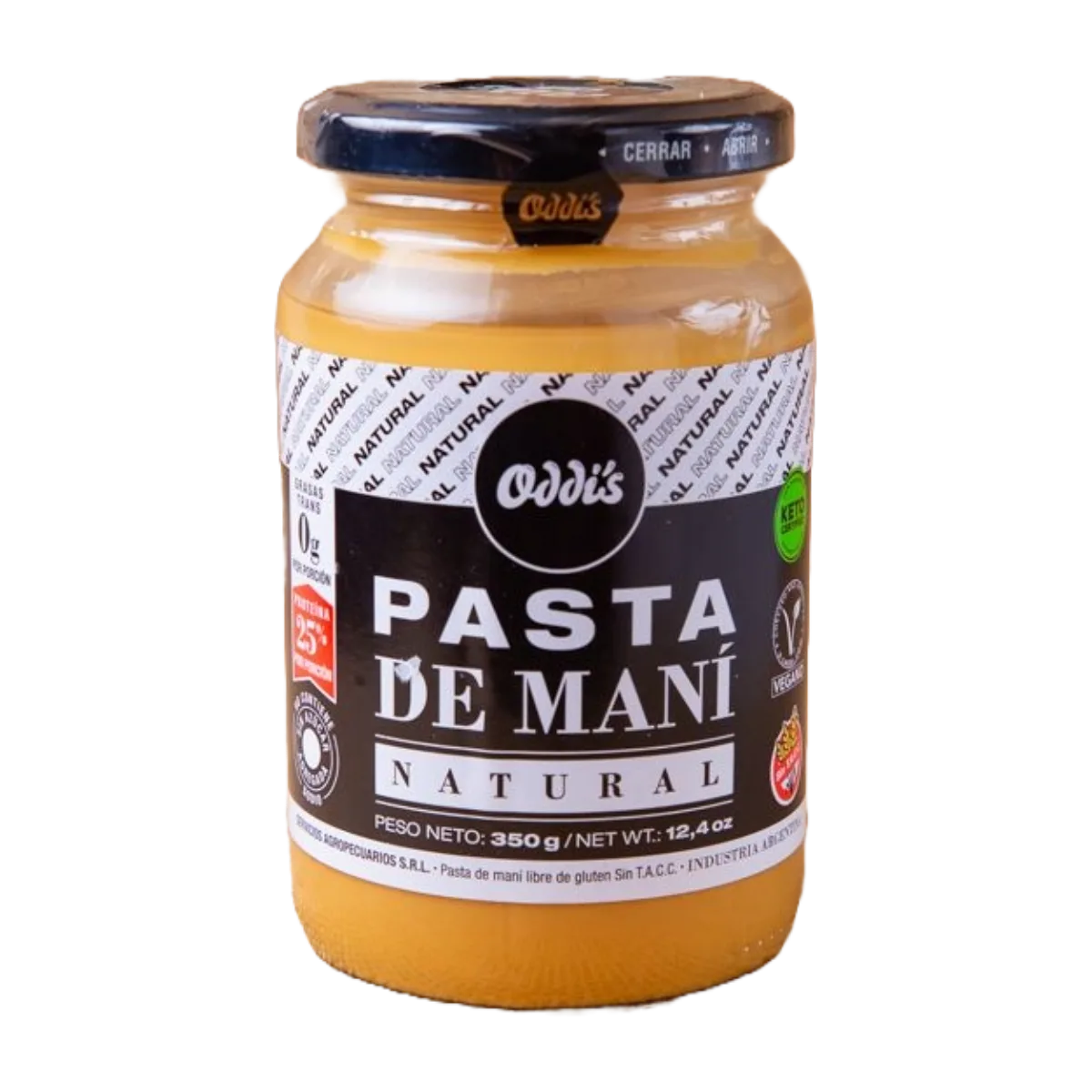 Pasta Maní Natural Oddis 360cc