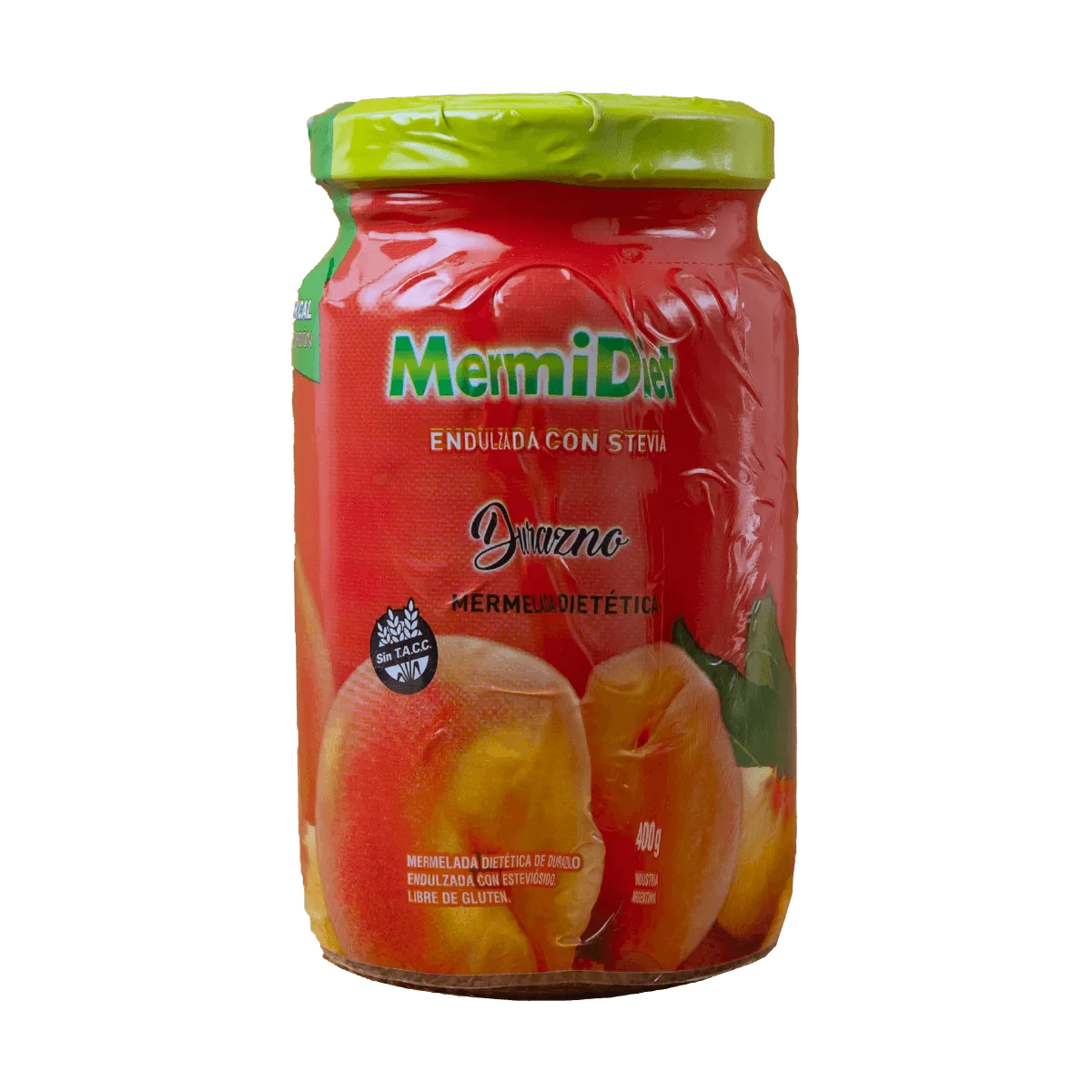 Mermelada durazno con stevia 400gr Mermidiet