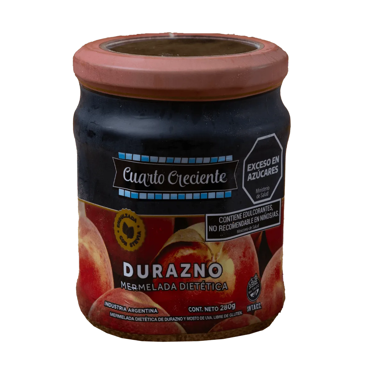 Mermelada durazno con stevia 280gr CC