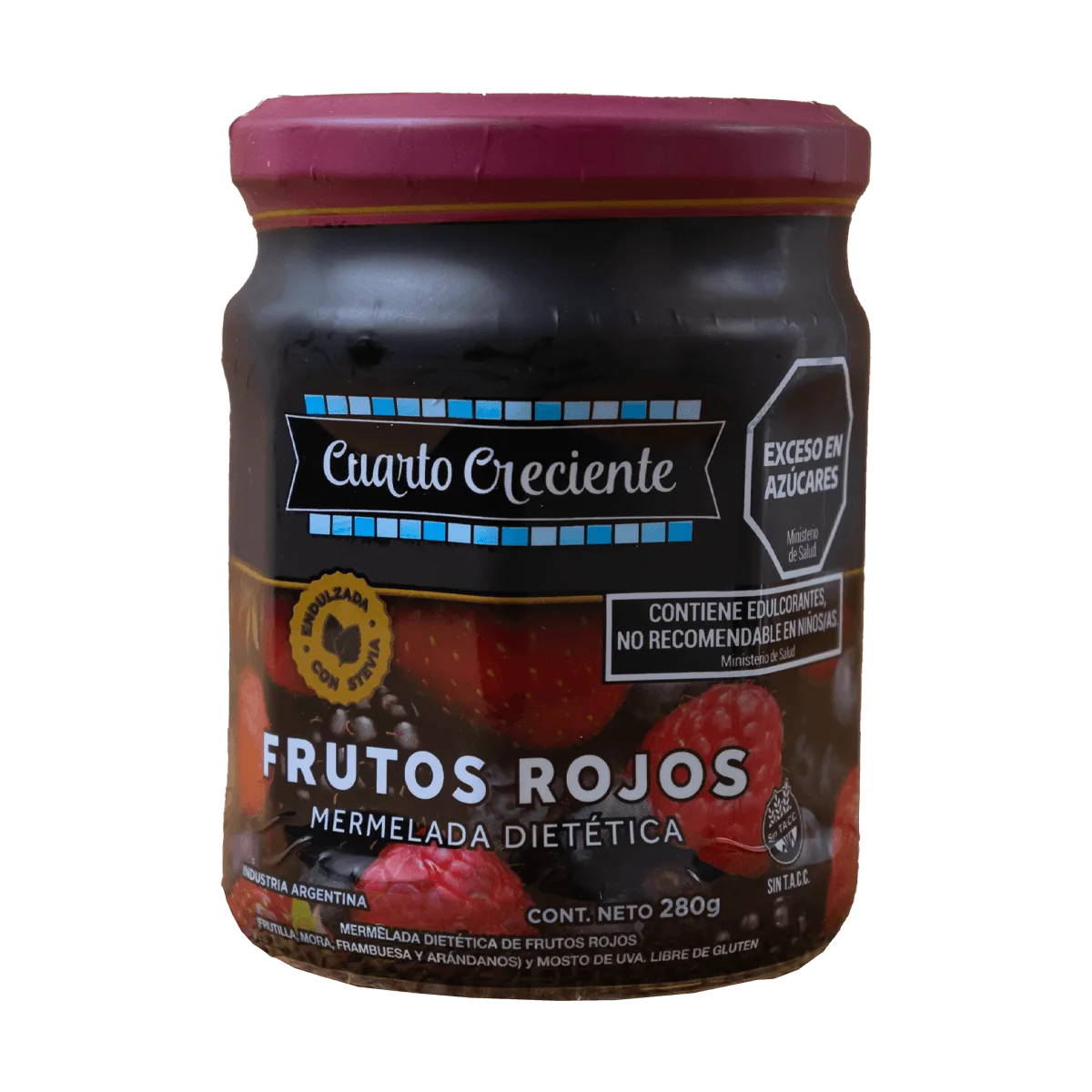 Mermelada frutos rojos con stevia 280gr CC