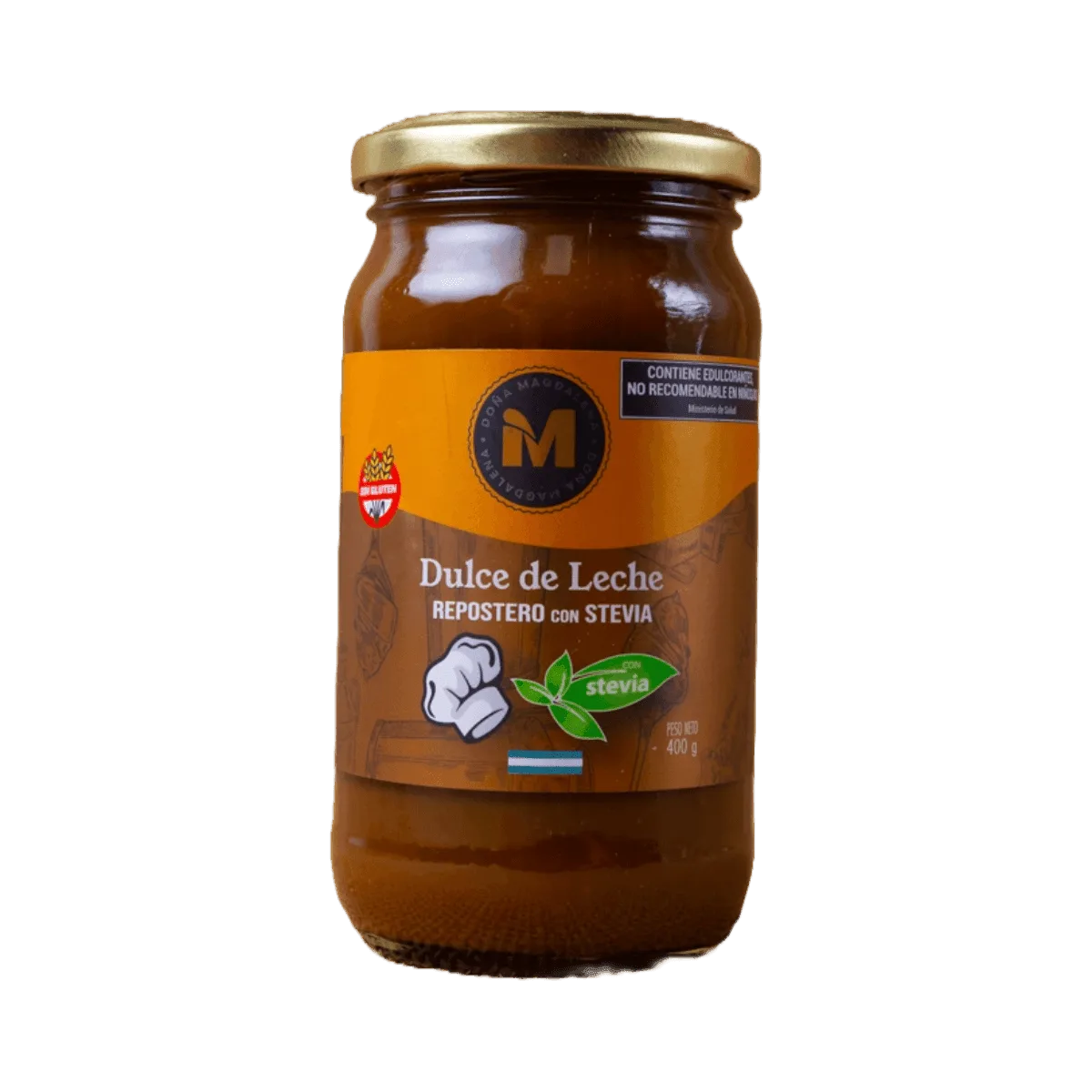 Dulce de leche repostero con stevia 400gr DM