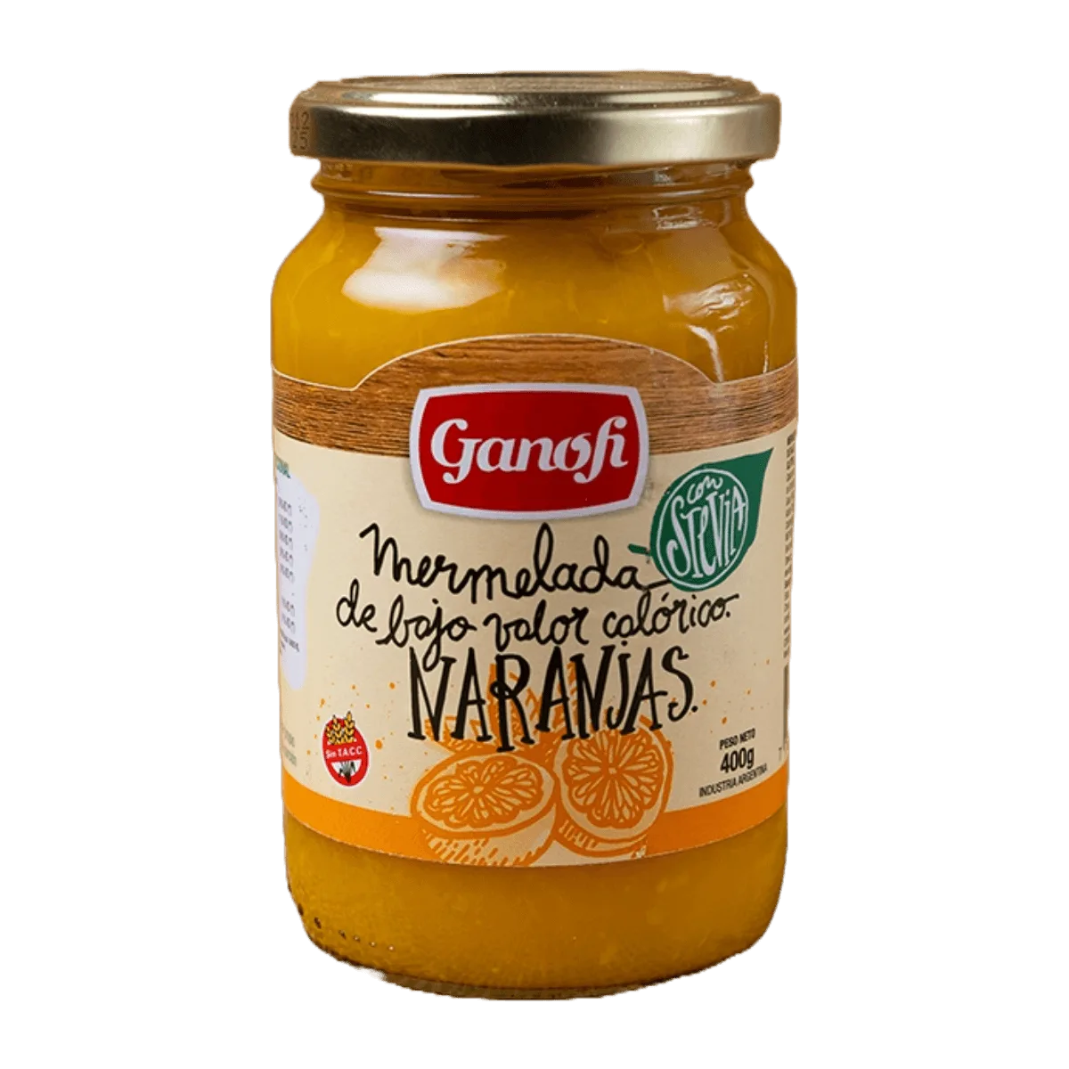 Mermelada naranja con stevia 400gr Ganofi