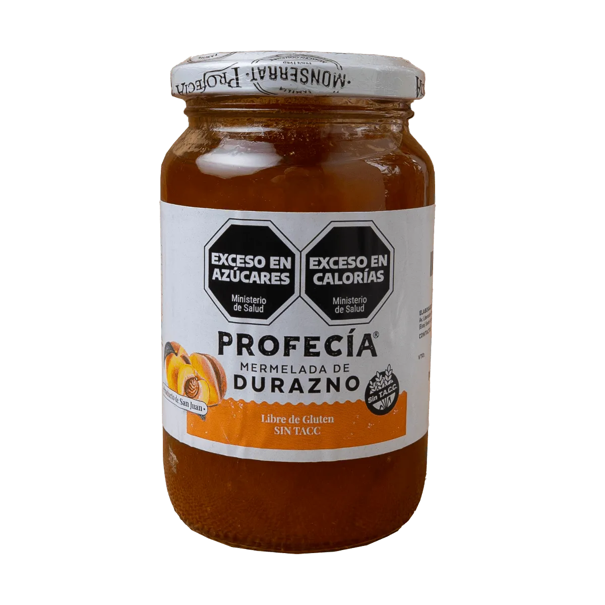 Mermelada durazno 450gr Profecia