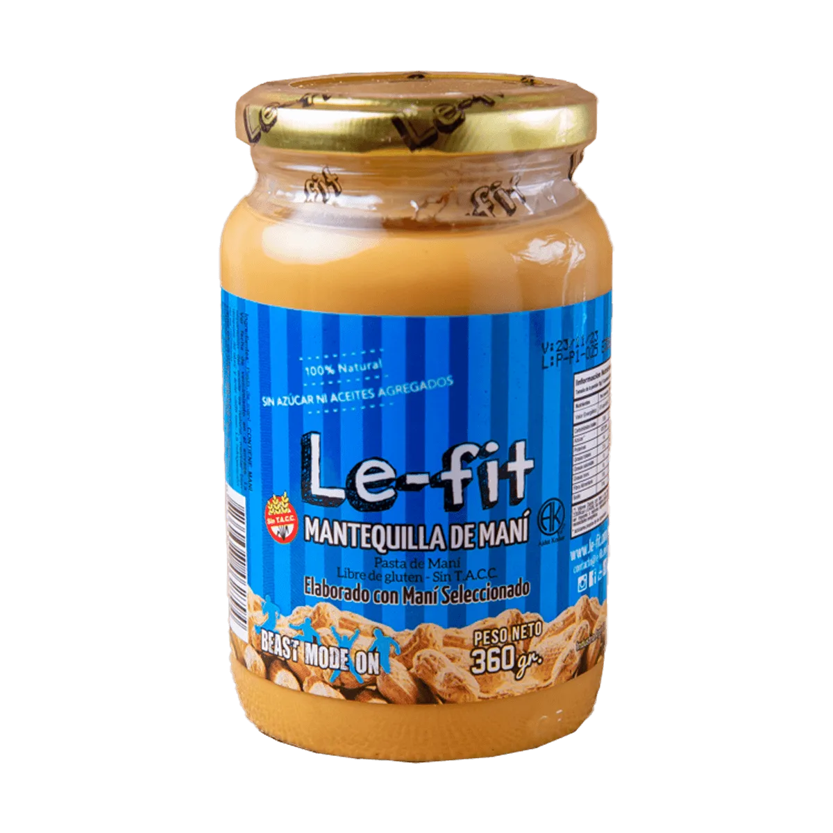 Mantequilla de mani 360gr   LF