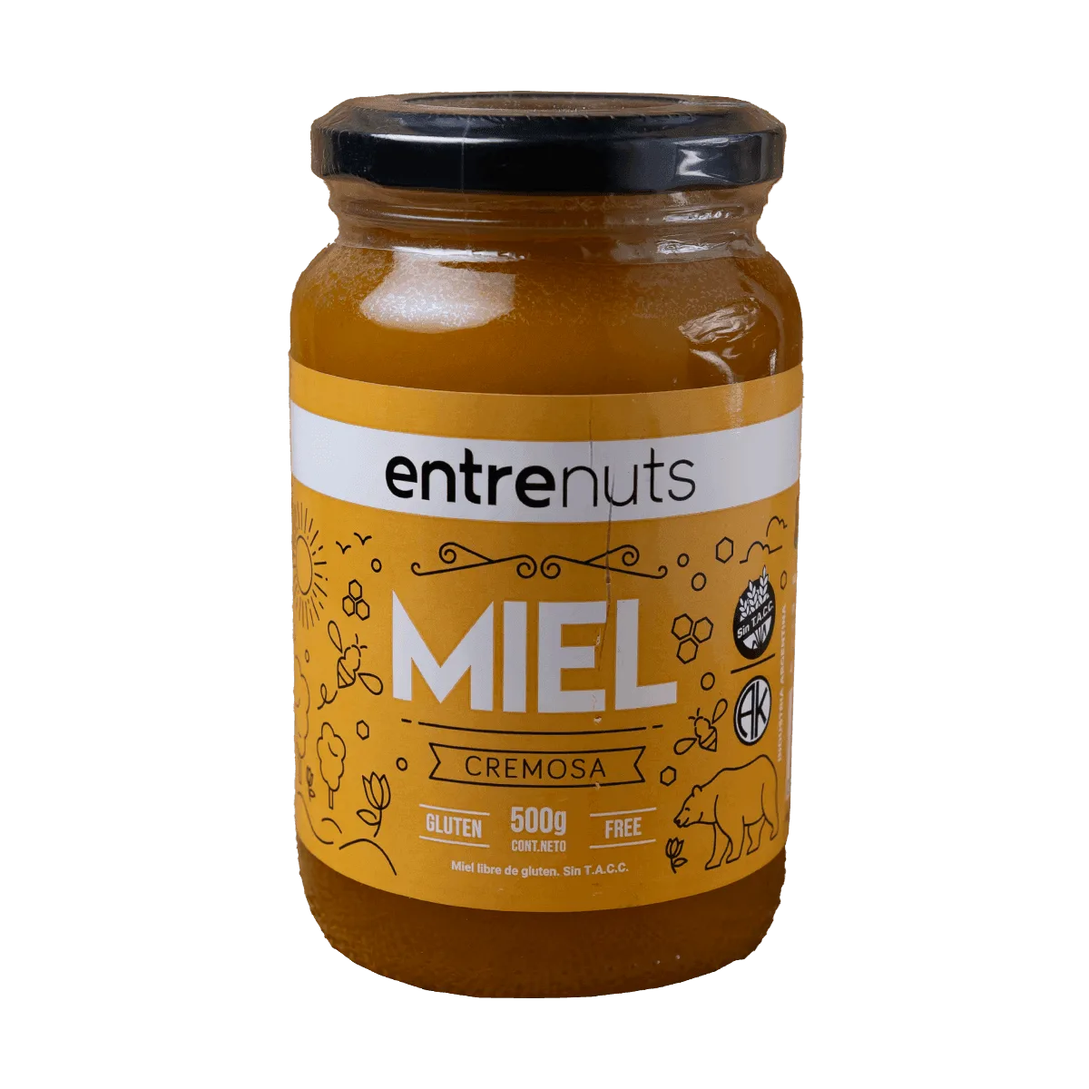 Miel cremosa 500g Entrenuts