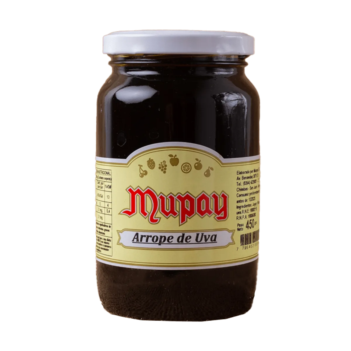 Arrope de uva Mupay 450gr