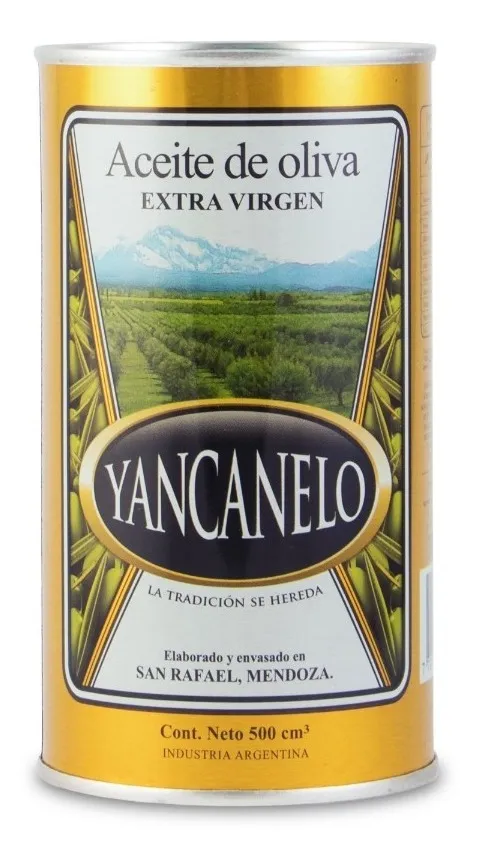 Aceite de oliva extra virgen lata 500ml Yancanelo