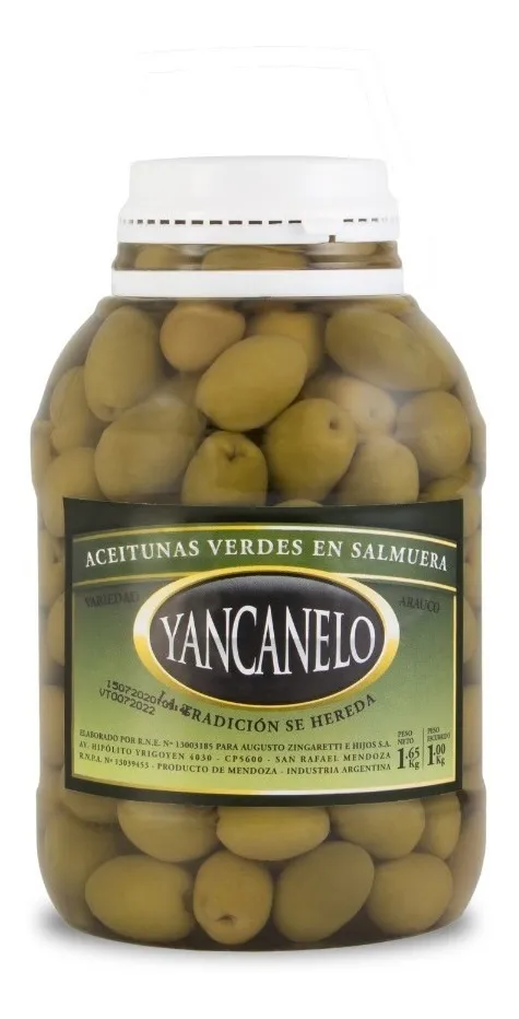 Aceitunas verdes 1Kg Yancanelo