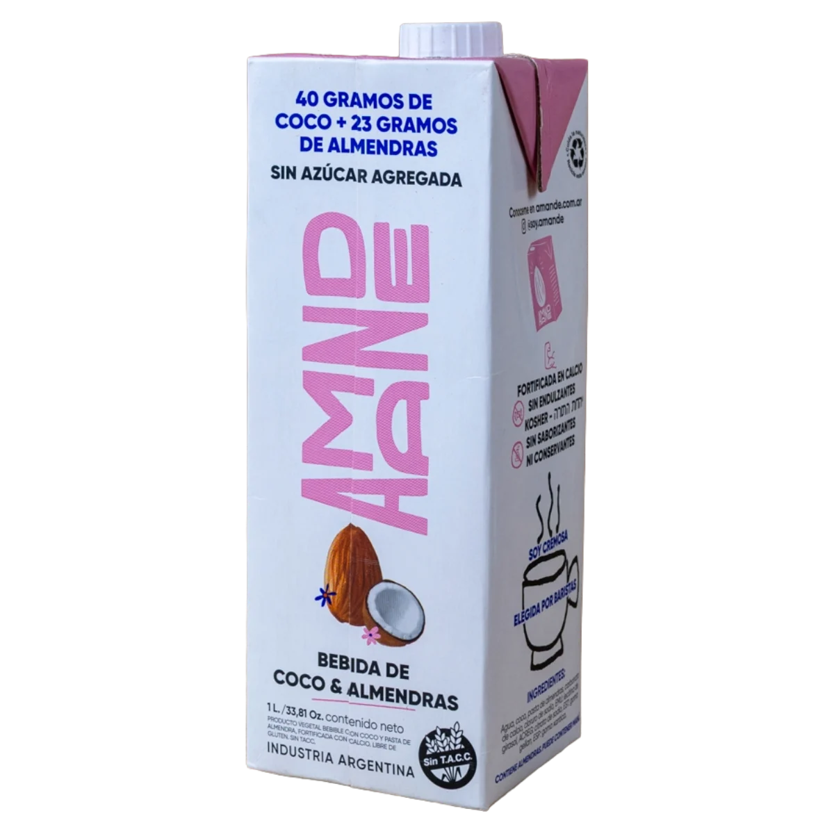 Bebida almendra coco 1L Amande