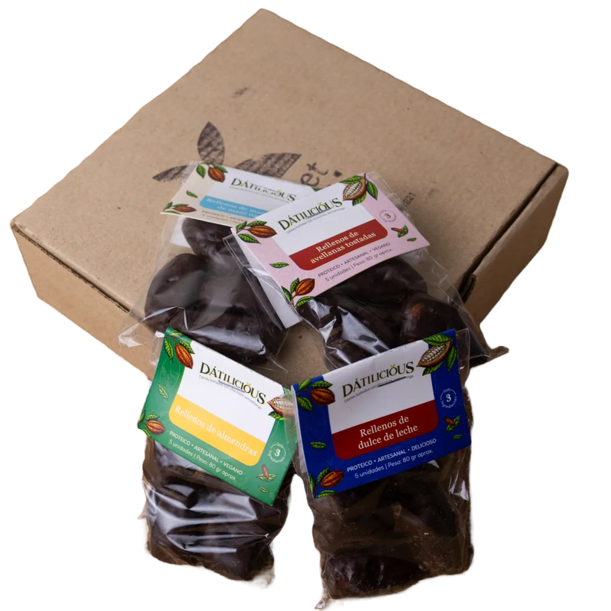 Dátiles con chocolate Dátilicious 12u 80g