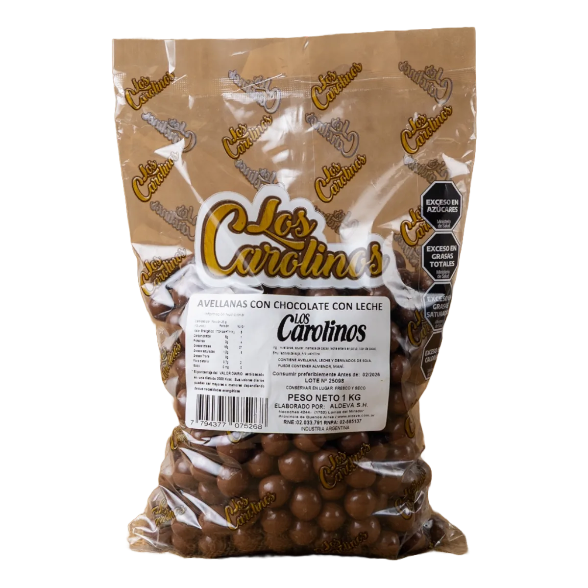 Avellanas con chocolate Los Carolinos