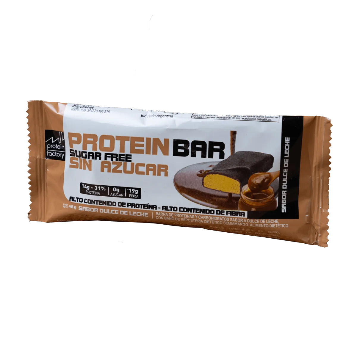 Barra sin azúcar dulce de leche 12u Protein Bar