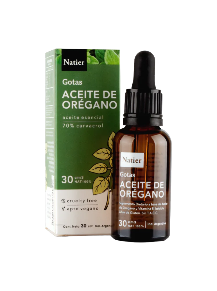 Aceite de oregano 70% carvacrol 30 ml Natier