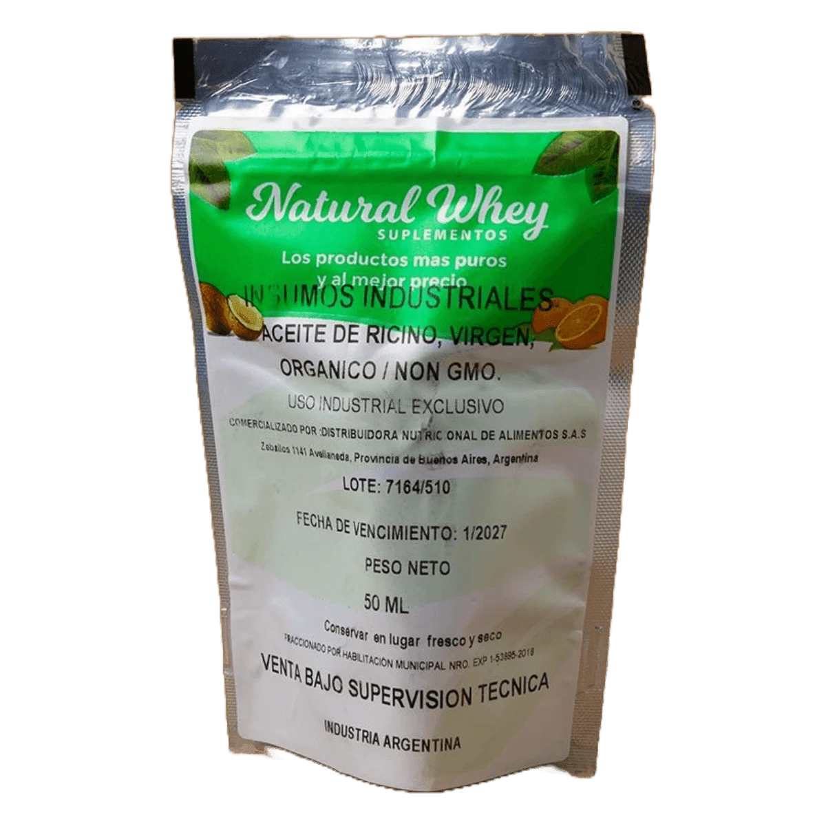 Aceite ricino virgen 50ml Natural Whey