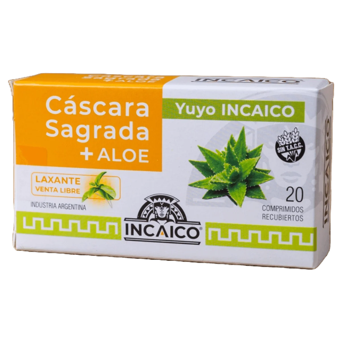 Comprimido cáscara sagrada aloe 20u Incaico