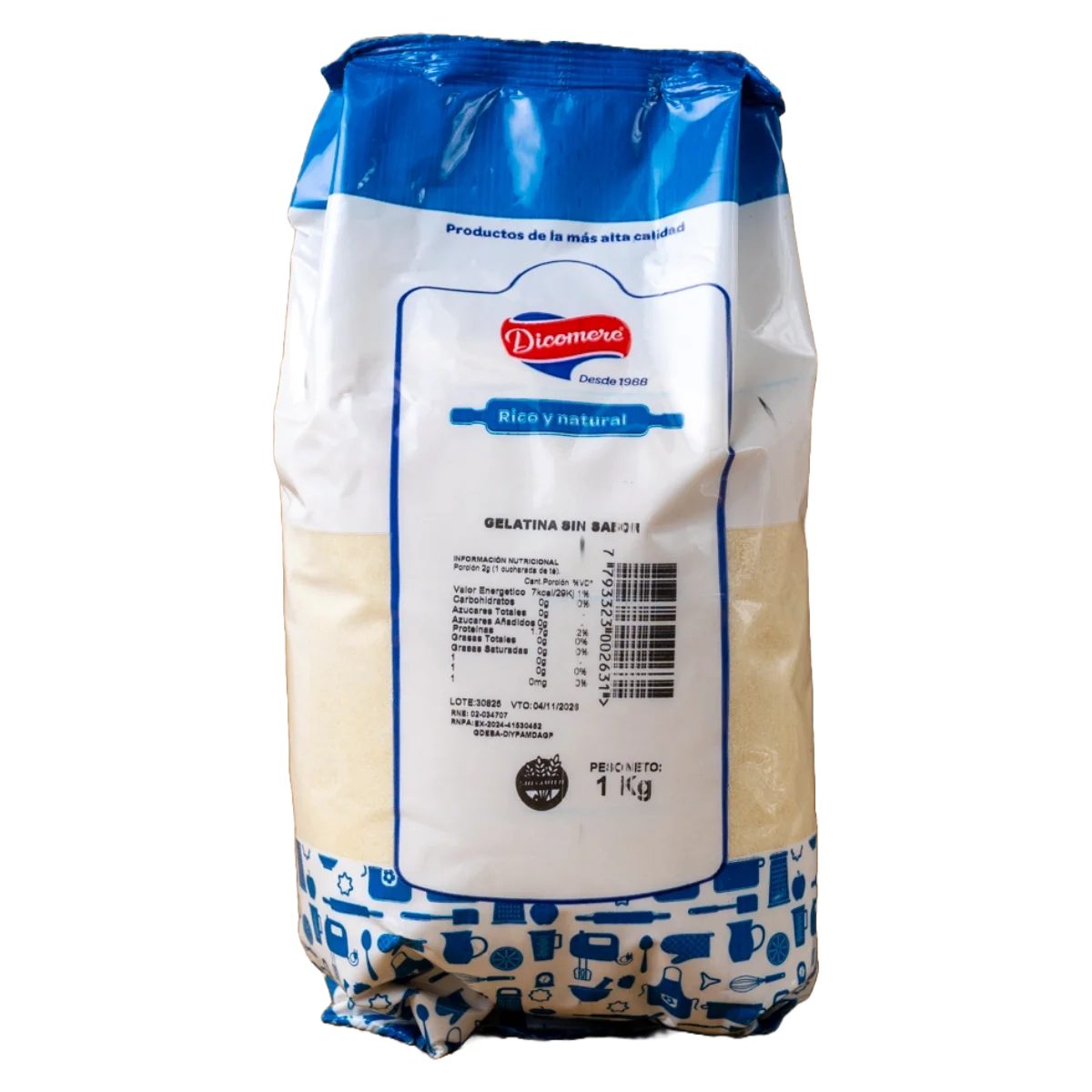 Gelatina sin sabor Dicomere