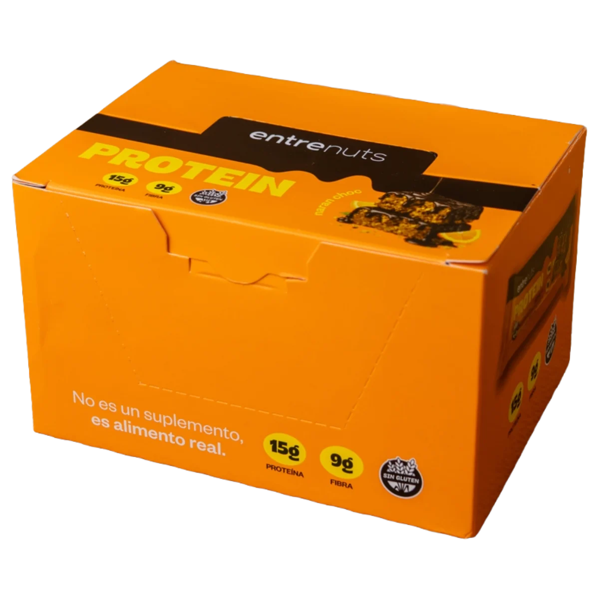 Barrita proteica naranja choco 10u x45g Entrenuts