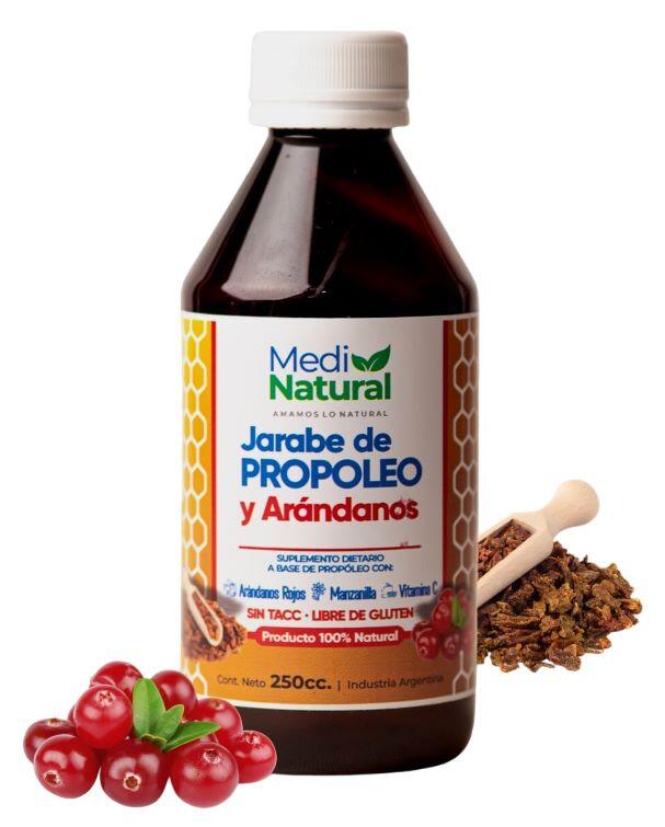 Jarabe de propóleo y arándanos rojos Medinatural 125cc