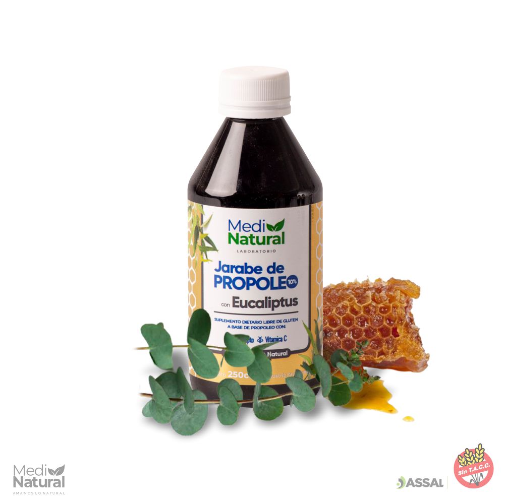 Jarabe de propóleo eucalipto y miel Medinatural 125cc