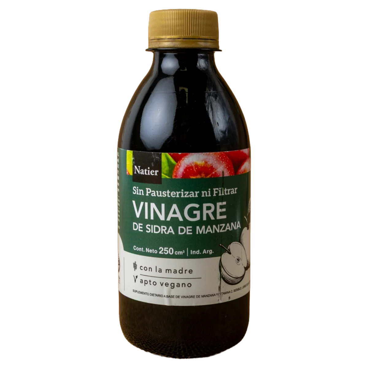 Vinagre de sidra de manzana con vitamina C 250cc Natier