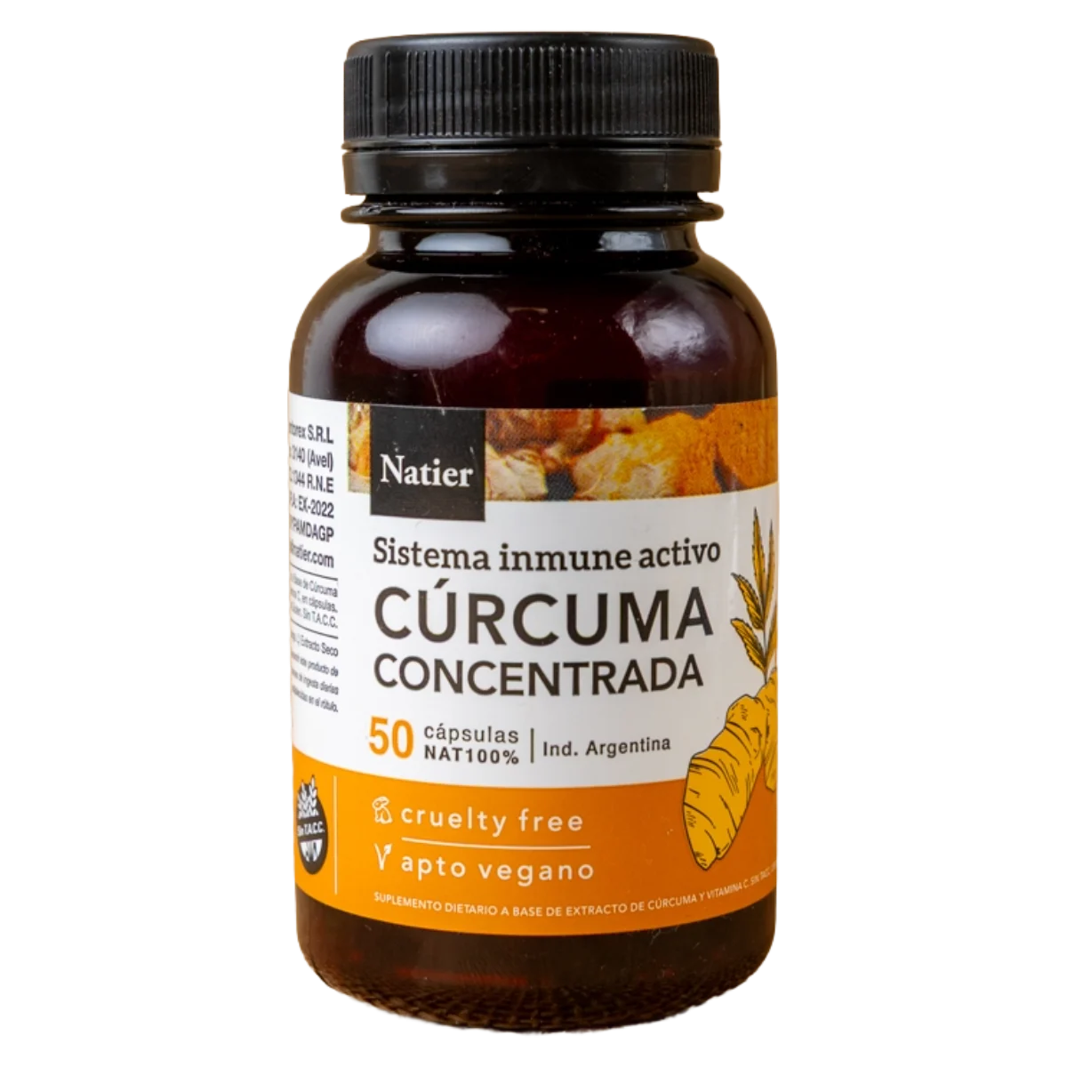 Cápsula cúrcuma concentrada 50u Natier