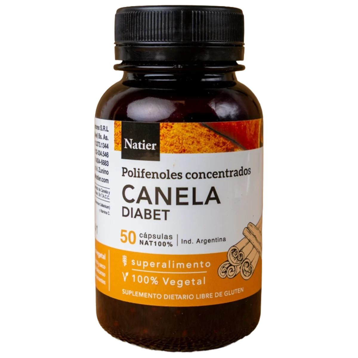 Cápsula canela Diabet 50u Natier