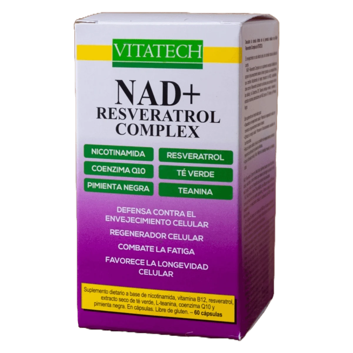 NAD Resveratrol complex 60u Vitatech