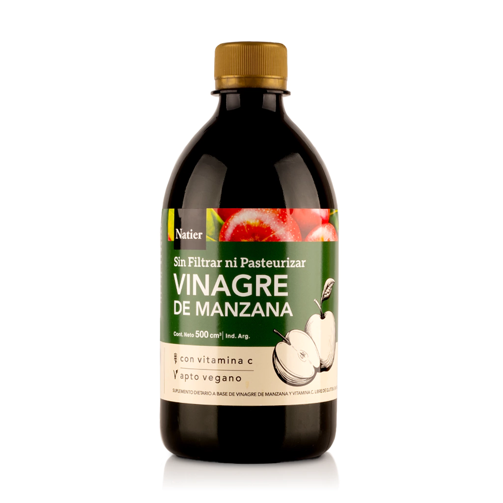 Vinagre de manzana con vitamina C 500ml Natier