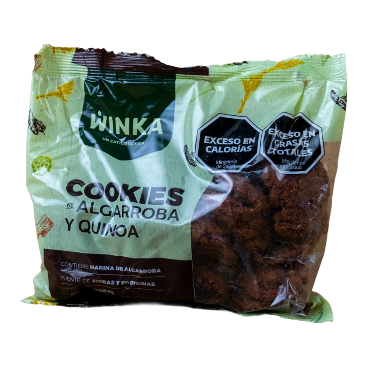 Cookies integrales algarroba y quinoa 200g Winka
