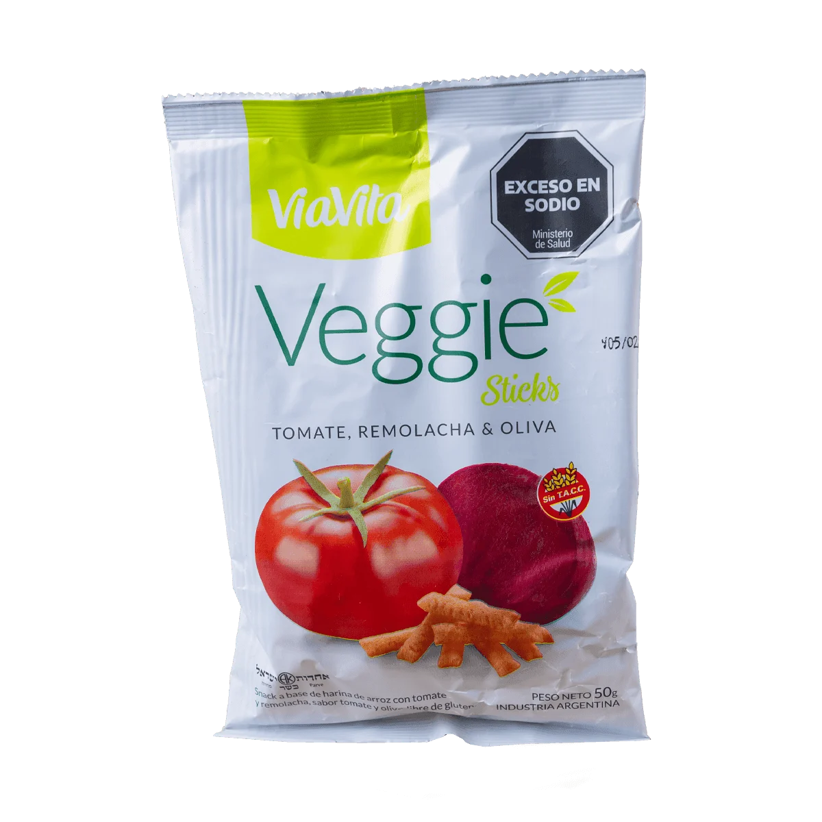 Veggie stick remolacha tomate oliva 50g Viavita