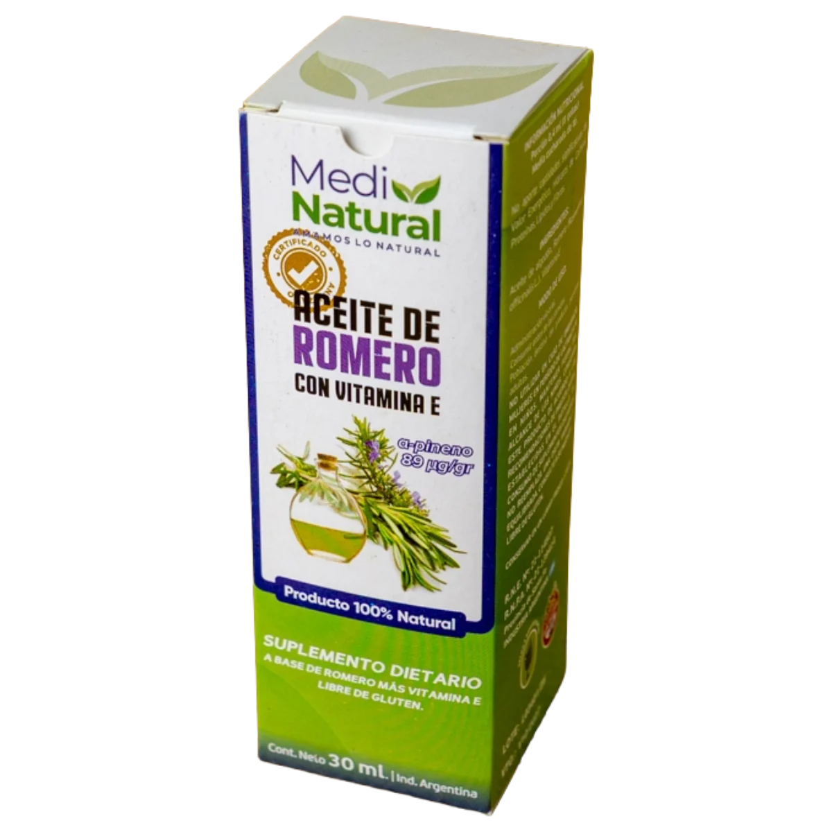 Aceite de romero con vitamina E 30cc Medinatural