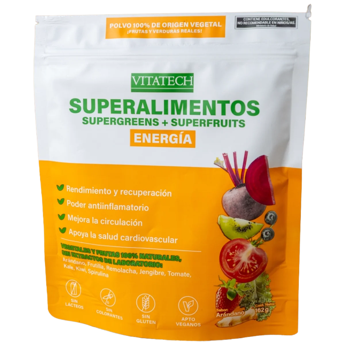Superalimento energía arándano 162g Vitatech