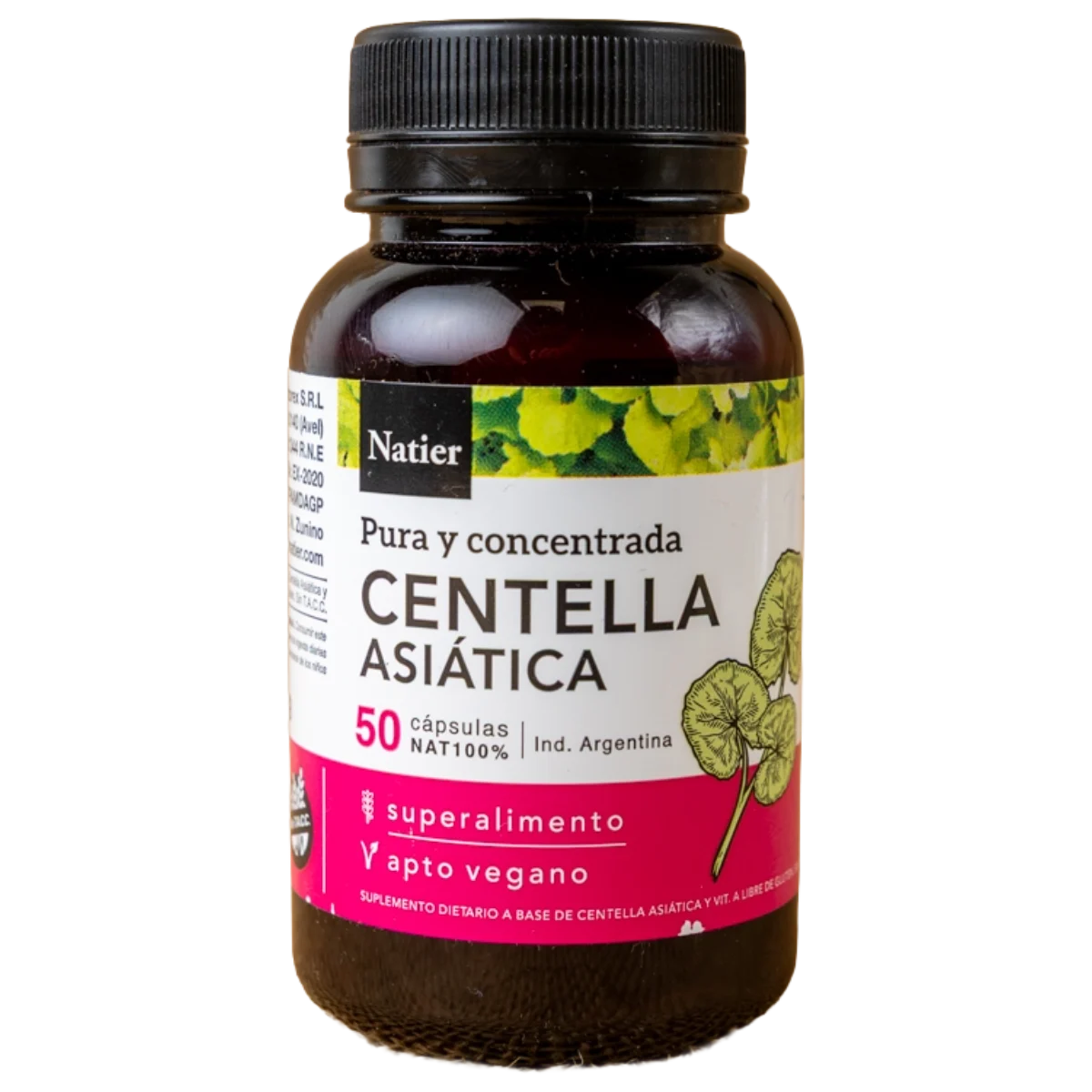 Cápsulas de centella asiática 50u Natier