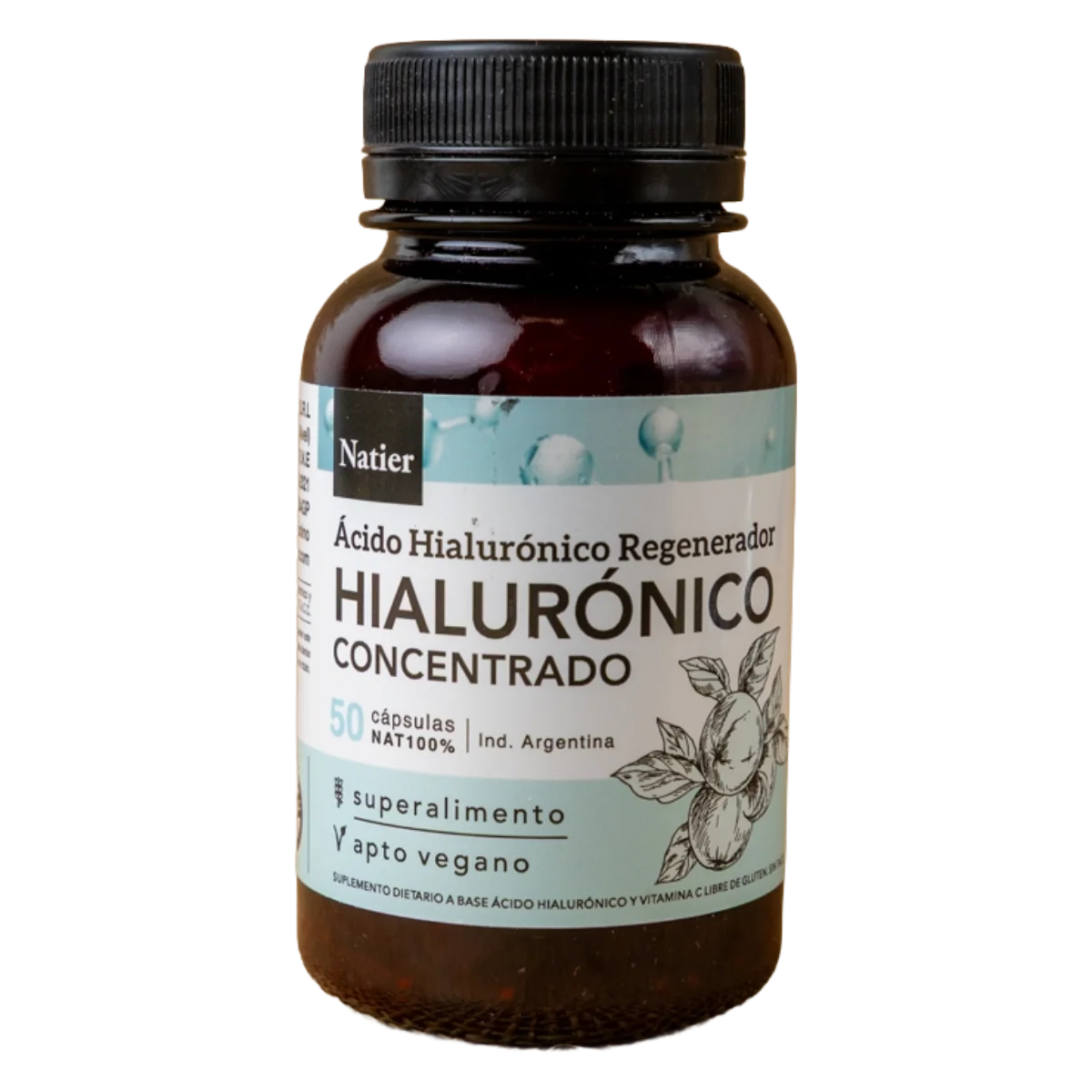 Cápsula ácido hialurónico concentrado 50u Natier