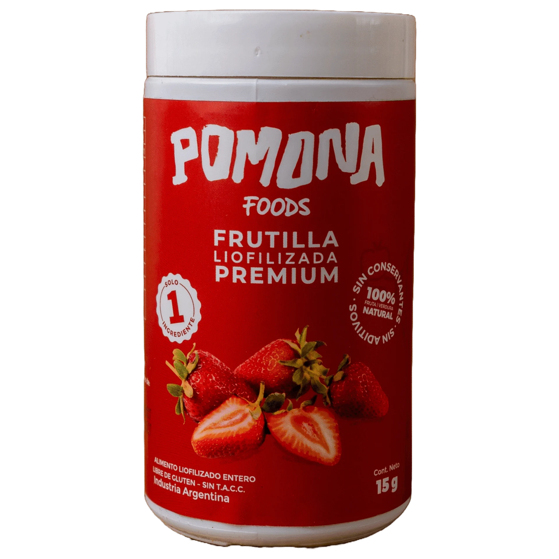 Frutilla liofilizada 15g Pomona