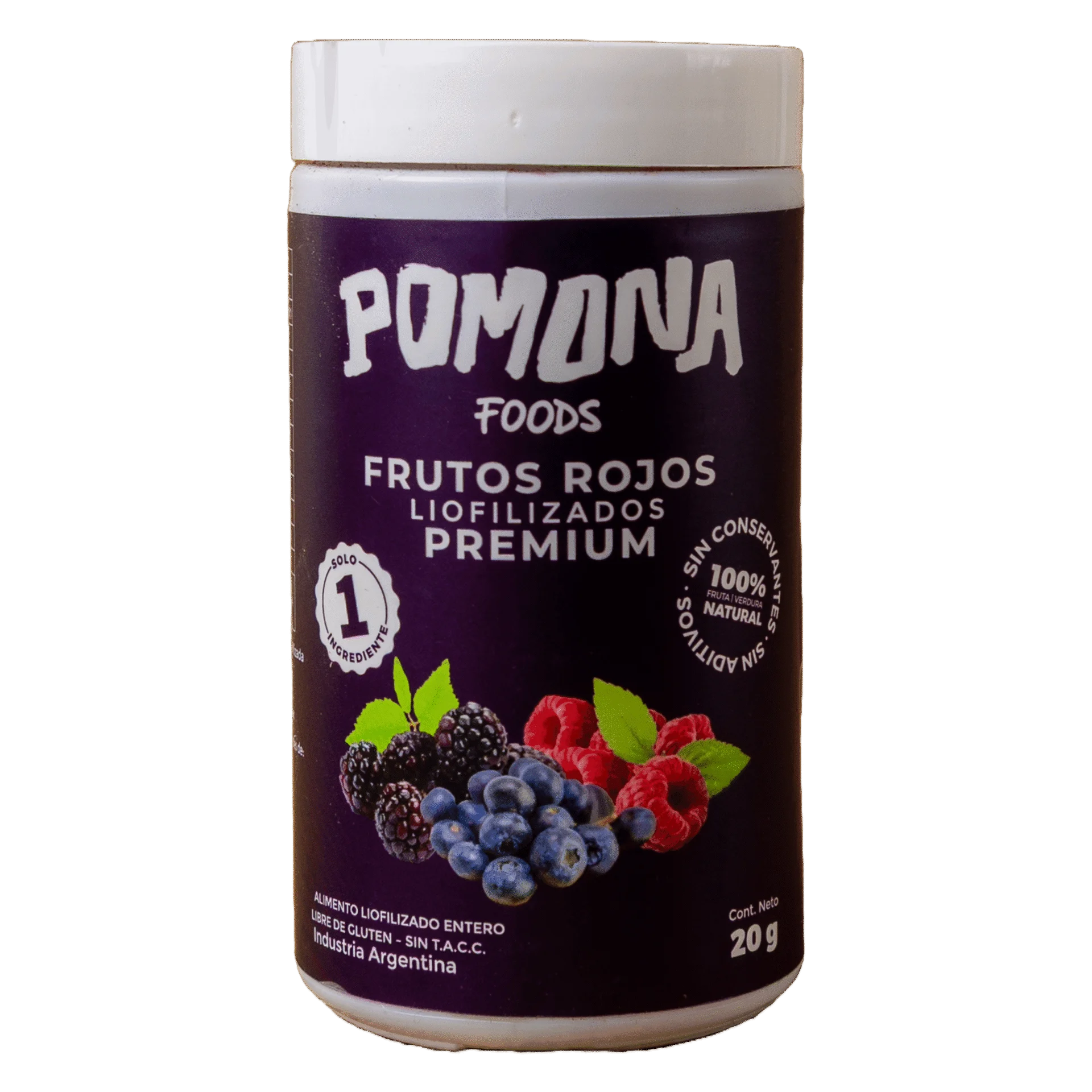 Frutos rojos liofilizados 20g Pomona