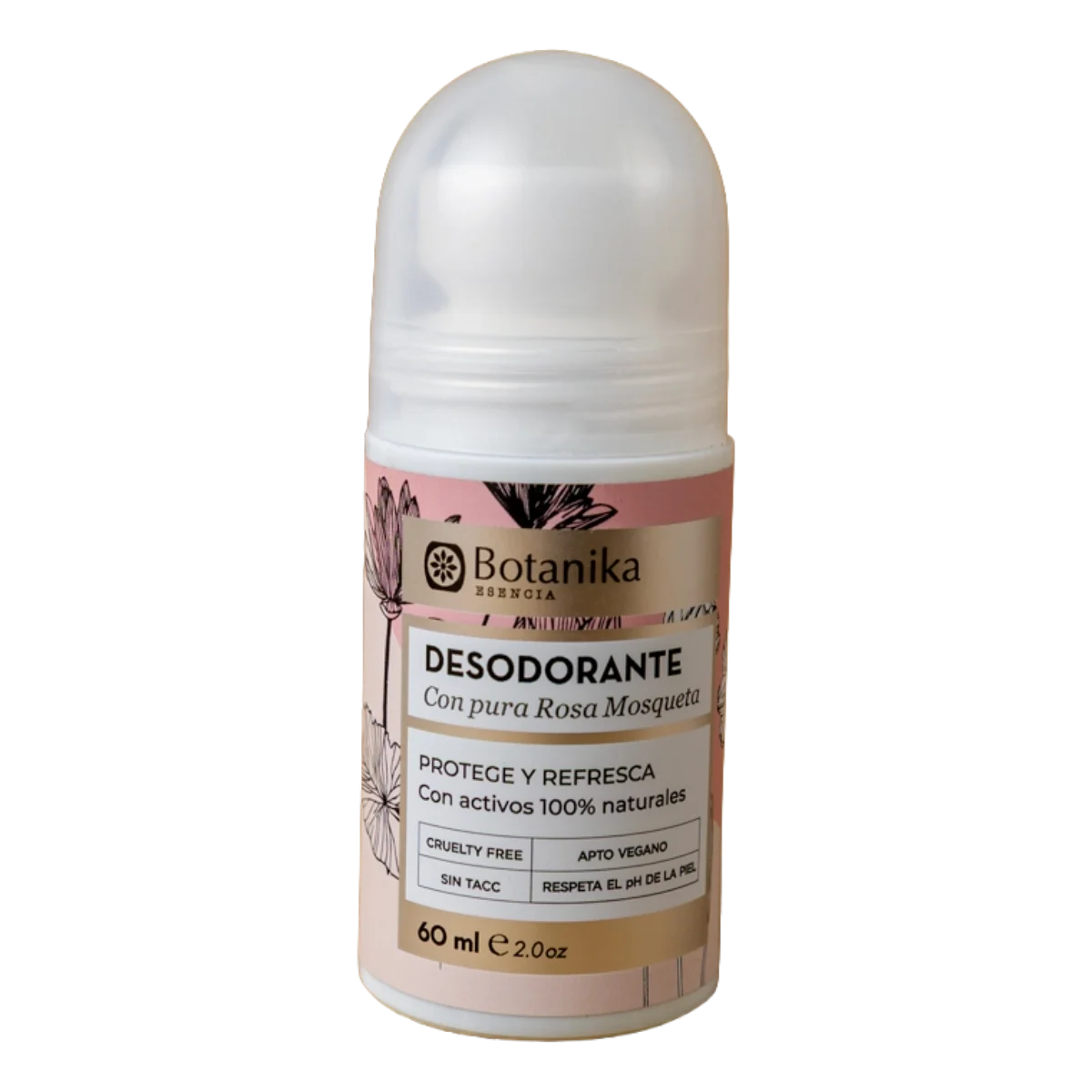 Desodorante roll on rosa mosqueta 60ml Botanika