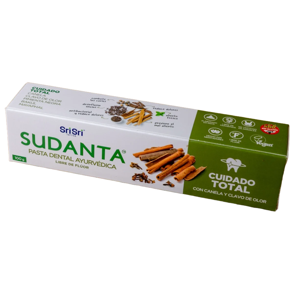 Pasta dental cuidado total 100g SriSri Sudanta